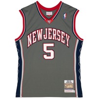 Unterwäsche Herren Unterhemden Mitchell And Ness Maillot NBA New Jersey Nets Jason Kidd Grau