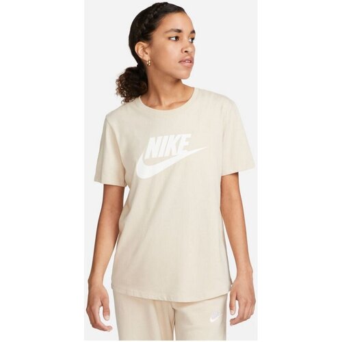 Kleidung Damen Tops Nike Sport Sportswear Essentials Tee DX7906-126 Beige