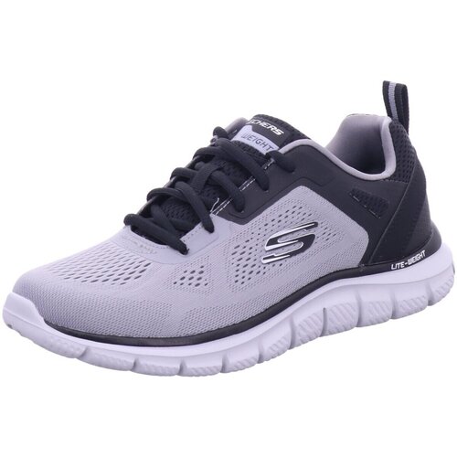 Schuhe Herren Sneaker Skechers Track Broader Gray Engineered/Charcoal Größe EU 41 232698 Grau