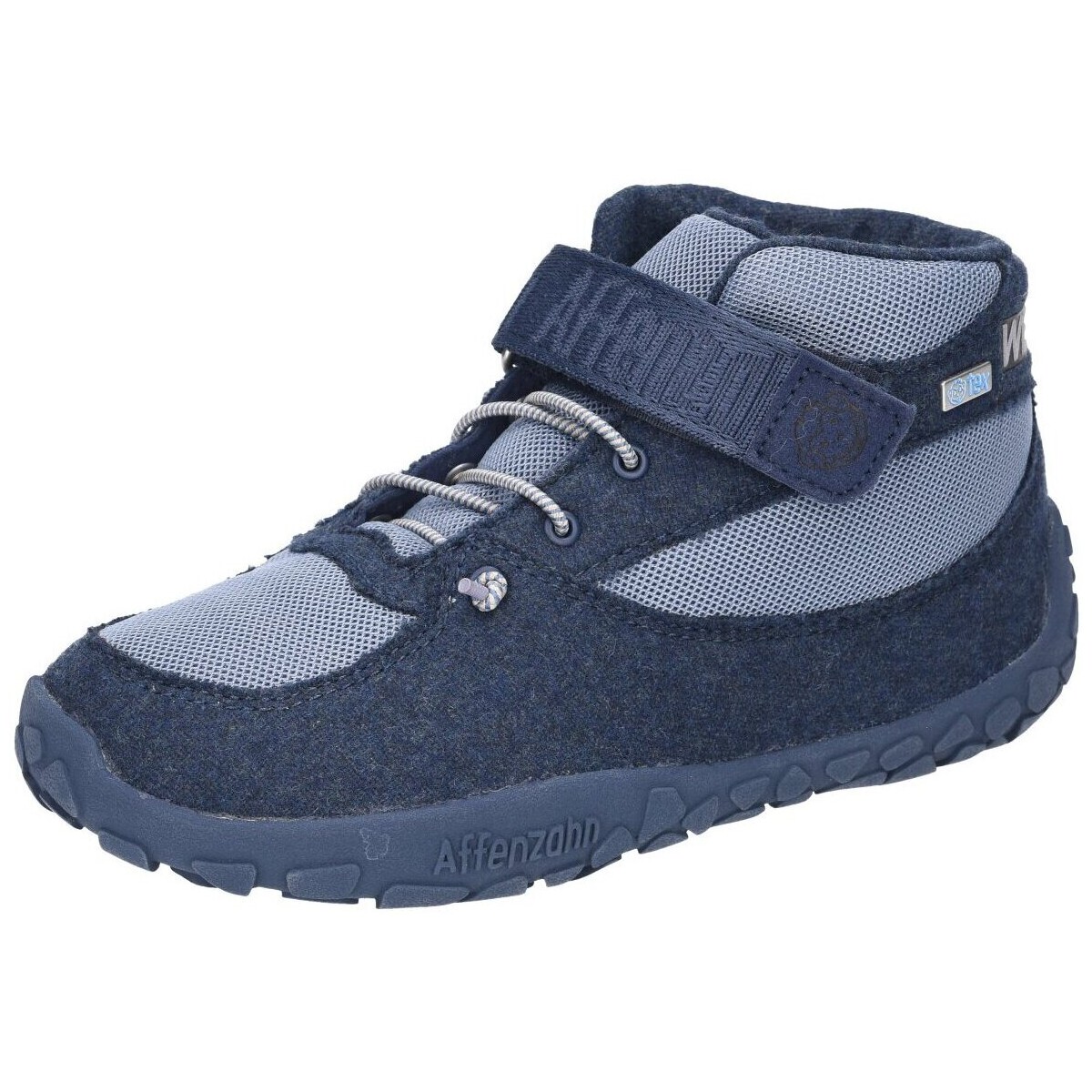 Schuhe Jungen Derby-Schuhe & Richelieu Affenzahn Klettschuhe AFZ-SDM-30025 Blau