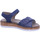 Schuhe Damen Sandalen / Sandaletten Longo Sandaletten Sandalette Bequem Freizeit Blau 1045391 Blau