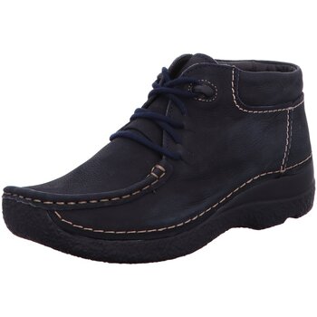 Schuhe Damen Stiefel Wolky Stiefeletten blue (dunkel) 06253-11-800 Seamy Moc Blau