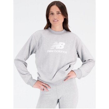 Kleidung Damen Sweatshirts New Balance Sport Essentials Stacked Logo French WT31532/AG Grau