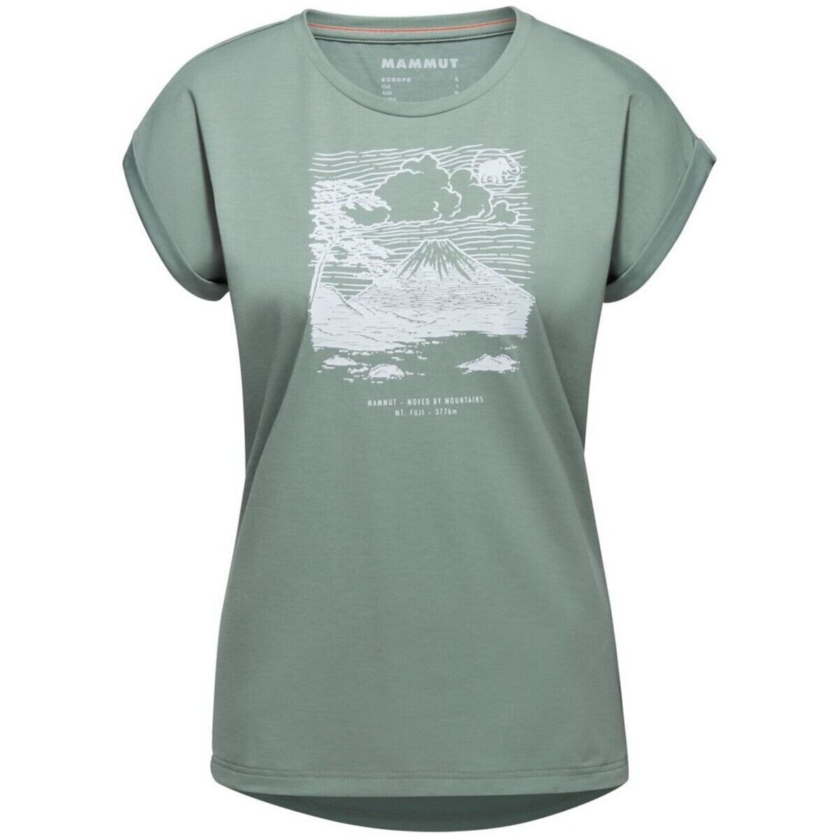 Kleidung Damen Tops Mammut Sport Mountain T-Shirt Women Fujiyam 1017-04112/4100 Grün