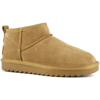 Colors of California Short winter boot in suede Braun
