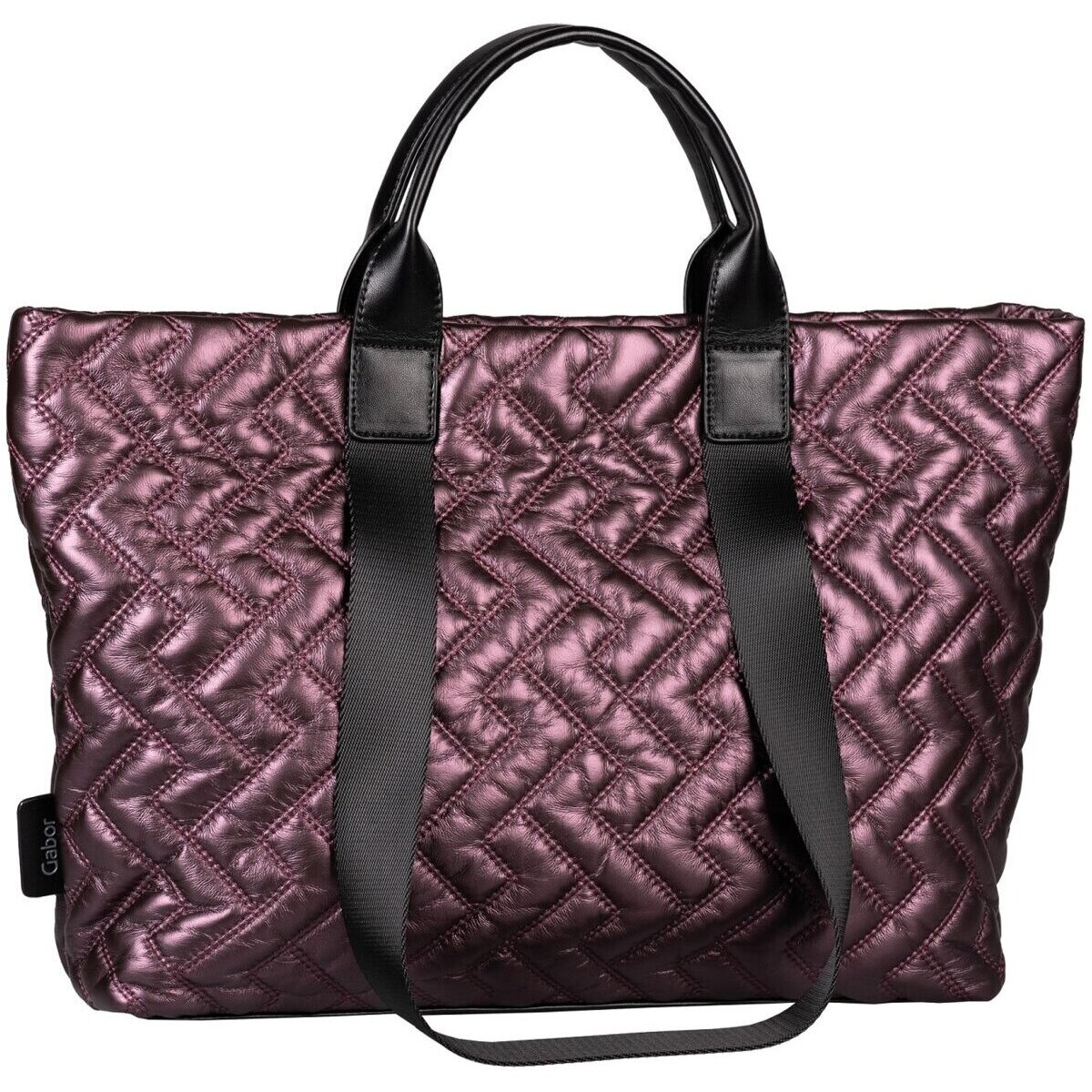 Taschen Damen Handtasche Gabor Mode Accessoires Haley, Zip tote bag L, purple 9352-79 Violett