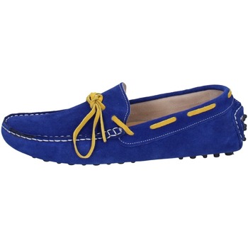 Schuhe Herren Slipper Calzoleria Borbonica EZ513 10 Blau
