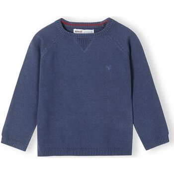 Kleidung Jungen Pullover Minoti Strickpullover mit Rundhalsausschnitt für Jungen (12m-14y) Blau