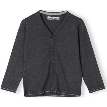Kleidung Jungen Pullover Minoti Cardigan mit Knopfleiste für Jungen (12m-14y) Grau
