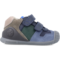 Schuhe Jungen Sneaker Low Biomecanics DOPPELHAFTENDE STREIFENSCHUHE 231124-A Blau