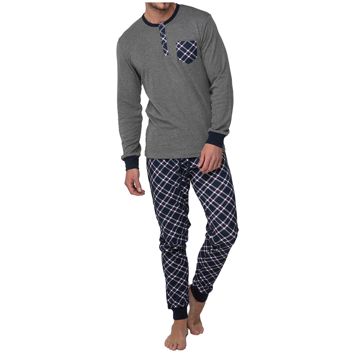 Kleidung Herren Pyjamas/ Nachthemden Abanderado A0CHJ-1LE Grau