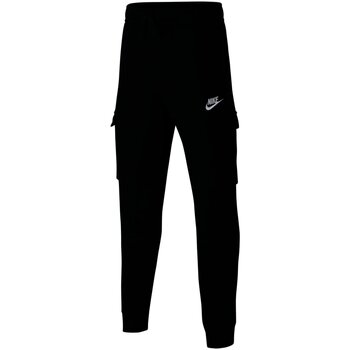 Kleidung Jungen Hosen Nike Sport Sportswear Club Cargo Pants CQ4298-010 Schwarz
