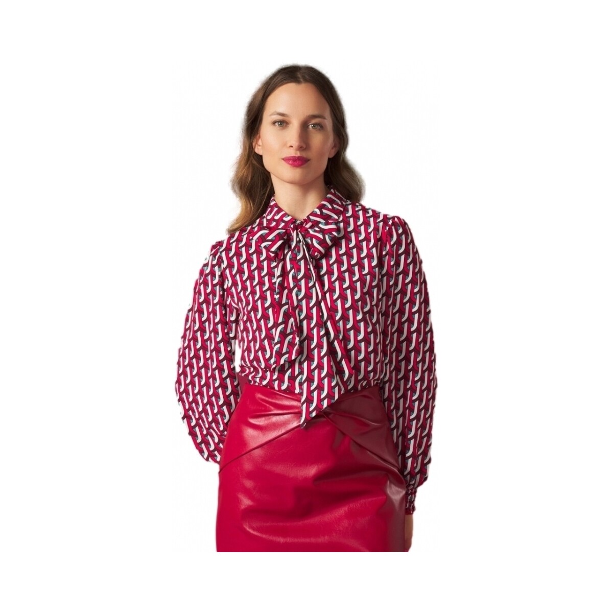 Kleidung Damen Tops / Blusen Minueto Shirt Wendy - Red Multicolor