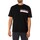 Kleidung Herren T-Shirts Calvin Klein Jeans Mehrschichtiges Adress-T-Shirt Schwarz