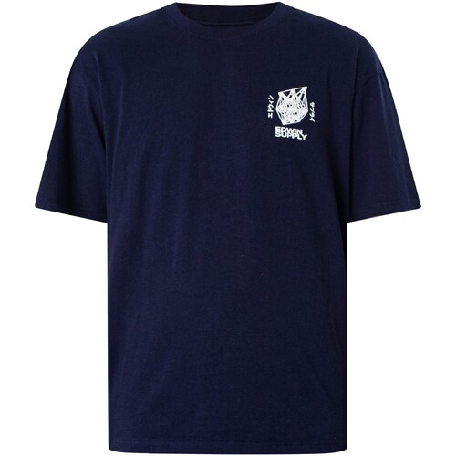 Kleidung Herren T-Shirts Edwin Protect Ya Lunge T-Shirt Blau