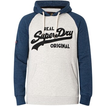Kleidung Herren Sweatshirts Superdry Sportlicher Raglan-Pullover-Hoodie Grau
