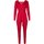 Kleidung Damen Pyjamas/ Nachthemden Lisca Pyjama Leggings Tunika Langarm Sympathy Rot