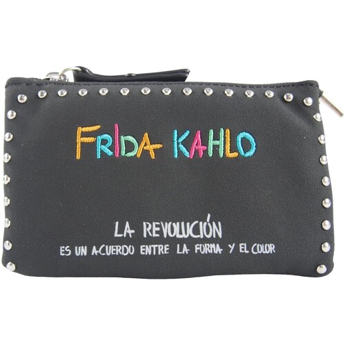 Taschen Damen Geldtasche / Handtasche Frida Kahlo Accessoires für Damen  k4913 schwarz Schwarz