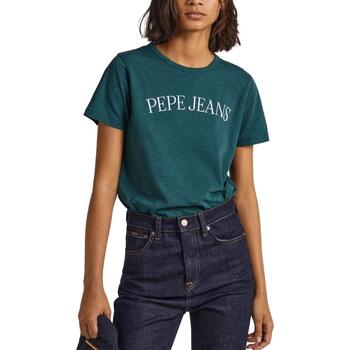 Kleidung Damen T-Shirts & Poloshirts Pepe jeans  Grün