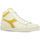 Schuhe Sneaker Diadora Game L High Waxed Suede Pop Weiss