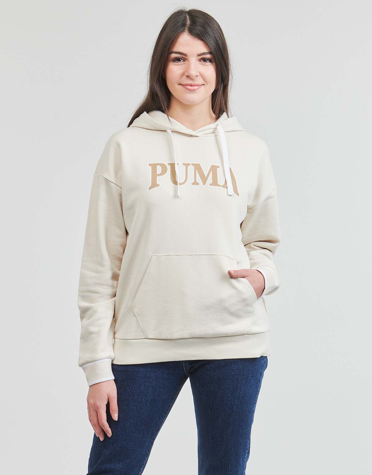 Kleidung Damen Sweatshirts Puma PUMA SQUAD HOODIE TR Beige