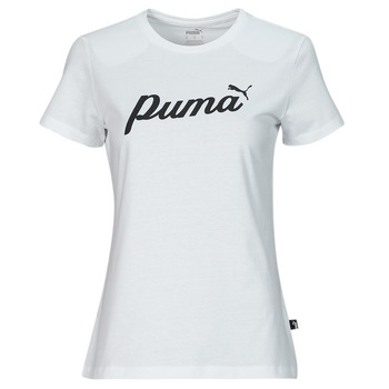 Kleidung Damen T-Shirts Puma ESS+ BLOSSOM SCRIPT TEE Weiss
