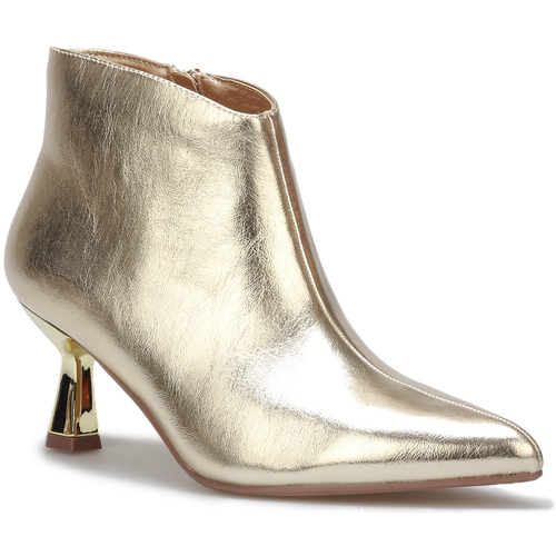 Schuhe Damen Low Boots La Modeuse 67851_P157845 Gold