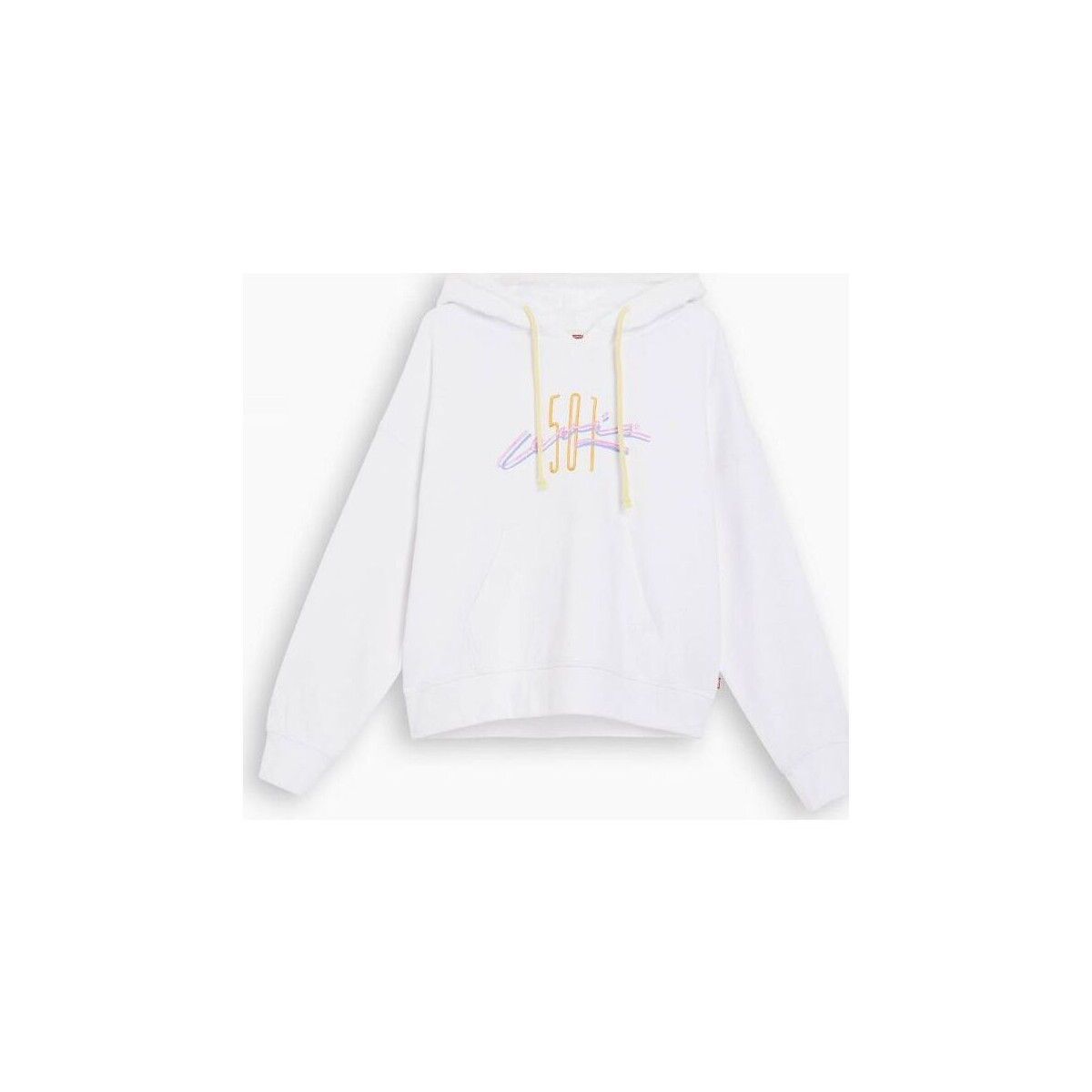 Kleidung Damen Sweatshirts Levi's A5591 0000 - AUTHENTIC HOODIE-WHITE Weiss