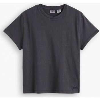 Kleidung Damen T-Shirts & Poloshirts Levi's A1712 0001 - CLAS TEE GMT DYE-BLACK Schwarz