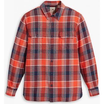 Kleidung Herren Langärmelige Hemden Levi's 19573 0191 - JACKSON-GUNNAR PLAID RHYTHMIC RED Rot