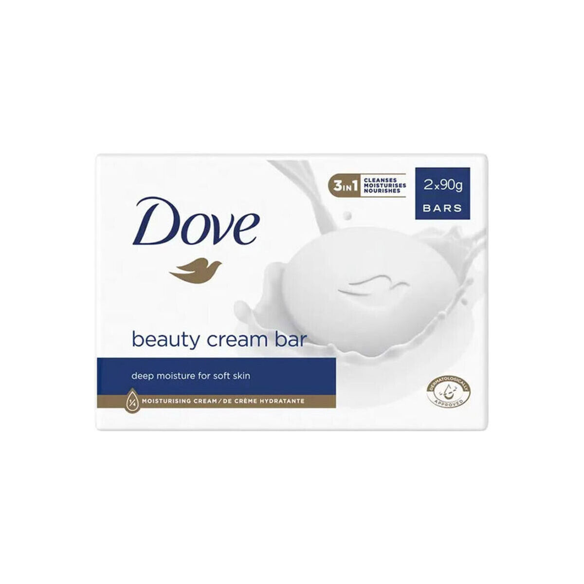 Beauty Badelotion Dove Feuchtigkeitscremeseife Packung 2 X 90 Gr 