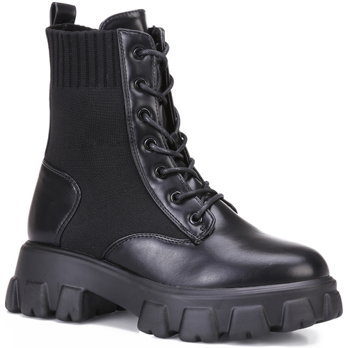 Schuhe Damen Low Boots La Modeuse 44978_P96575 Schwarz