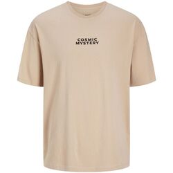 Kleidung Herren T-Shirts & Poloshirts Jack & Jones 12257388 MISTERY-RUGBY TAN Braun