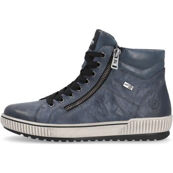 Schuhe Damen Boots Remonte D0772 Stiefelette Blau