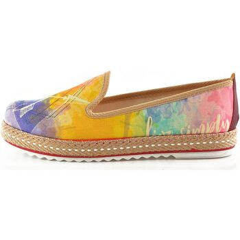 Schuhe Damen Leinen-Pantoletten mit gefloch Goby HVD1470 multicolorful