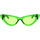 Uhren & Schmuck Damen Sonnenbrillen The Attico Sonnenbrille Die Attico X Linda Farrow Dora 32C11 Grün