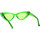 Uhren & Schmuck Damen Sonnenbrillen The Attico Sonnenbrille Die Attico X Linda Farrow Dora 32C11 Grün