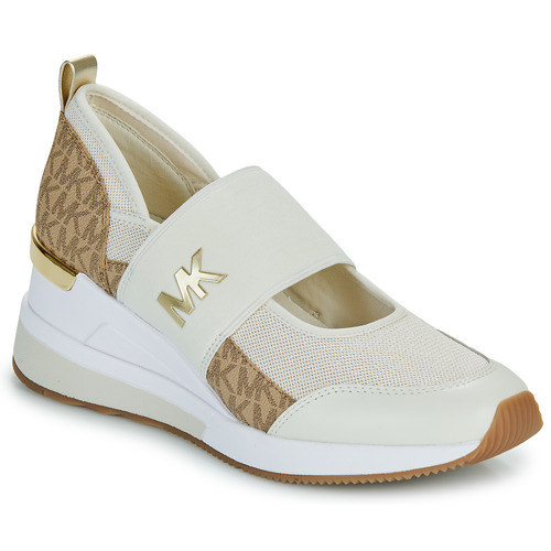 Schuhe Damen Sneaker Low MICHAEL Michael Kors FAE TRAINER Beige / Camel / Gold