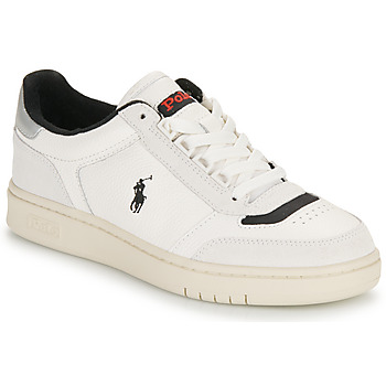 Schuhe Sneaker Low Polo Ralph Lauren POLO CRT SPT Weiss / Schwarz / Silbern