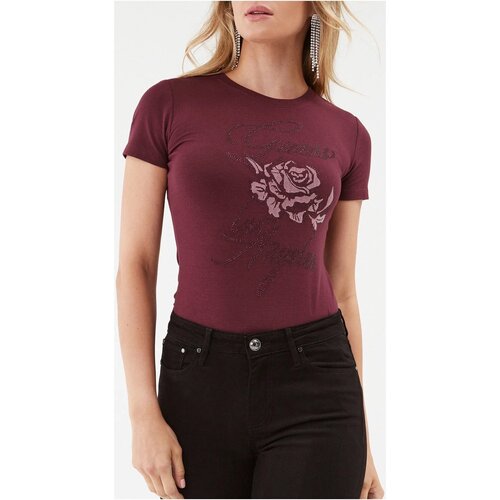 Kleidung Damen T-Shirts & Poloshirts Guess W3BI47 J1314 Violett
