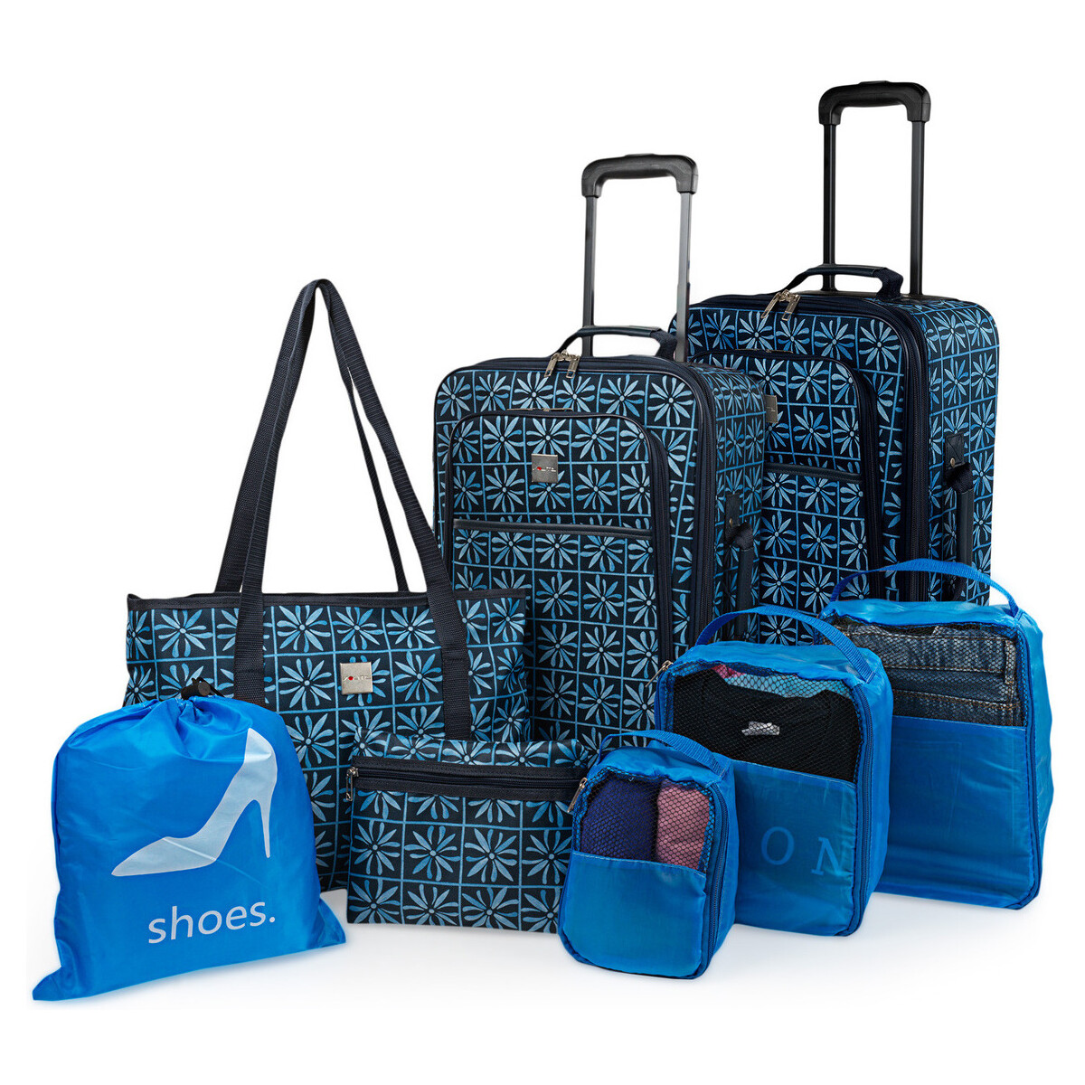 Taschen flexibler Koffer Itaca Solite Blau