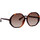Uhren & Schmuck Damen Sonnenbrillen Linda Farrow Paoloma-Sonnenbrille LFL 1415 C2 Braun