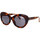 Uhren & Schmuck Damen Sonnenbrillen The Attico Sonnenbrille  X Linda Farrow Agnes 44C2 Braun