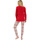 Kleidung Damen Pyjamas/ Nachthemden Lisca Pyjama Leggings Tunika Langarm Holiday  Cheek Rot
