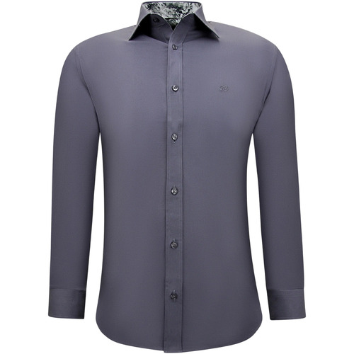Kleidung Herren Langärmelige Hemden Gentile Bellini Ordentliche Business Uni – Grau