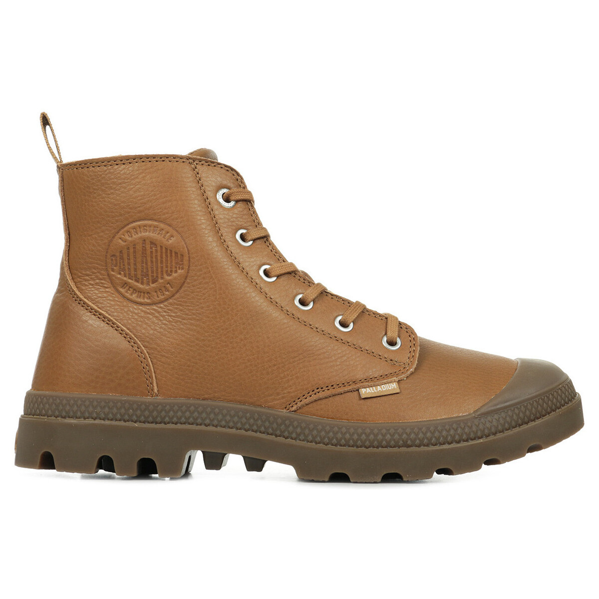 Schuhe Boots Palladium Pampa Zip Leather Ess Braun