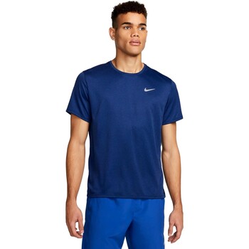 Kleidung Herren T-Shirts Nike CAMISETA HOMBRE  MILER DV9315 Blau