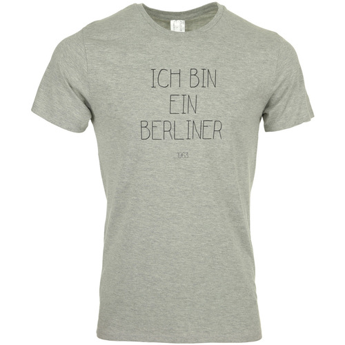 Kleidung Herren T-Shirts Civissum I Bin Ein Berliner Grau