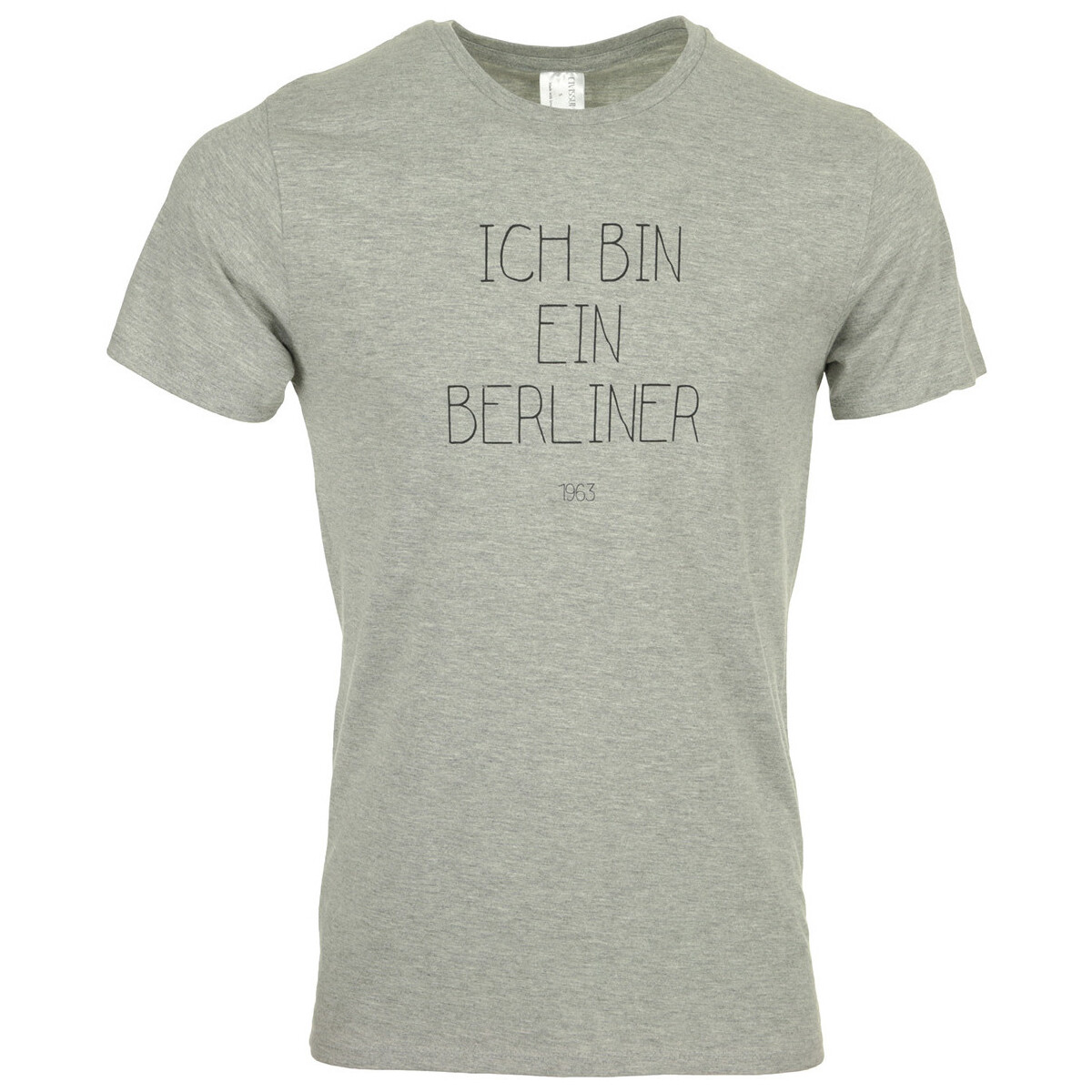 Kleidung Herren T-Shirts Civissum I Bin Ein Berliner Grau