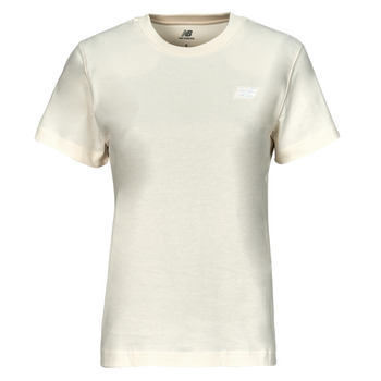 Kleidung Damen T-Shirts New Balance SMALL LOGO T-SHIRT Beige